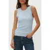 Michael Stars Ella Shine Tank In Fountain