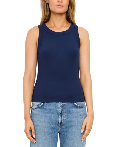 Michael Stars Gina Fitted Shirt In Blue