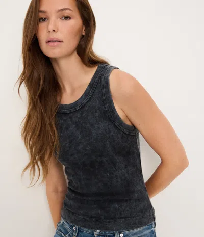Michael Stars Gina Mineral Wash Crop Tank In Sky