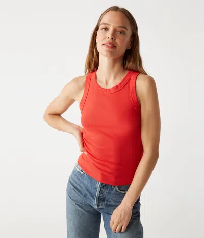 Michael Stars Gina Ribbed Crop Tank In Spritz