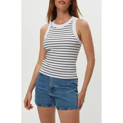 MICHAEL STARS MICHAEL STARS GINA STRIPE RIB TANK