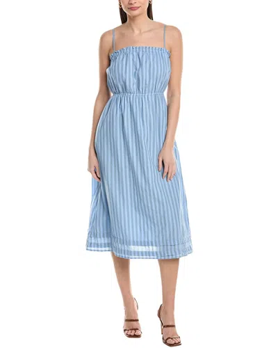 Michael Stars Glenda Strappy Midi Dress In Blue