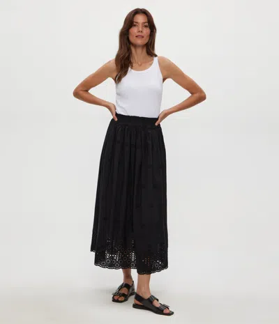 Michael Stars Grace Eyelet Midi Skirt
