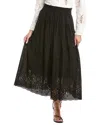 Michael Stars Grace Midi Skirt In Black