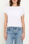 Michael Stars Grayson Chopped Crewneck T-shirt In White