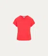 Michael Stars Grayson Cropped Tee In Blue