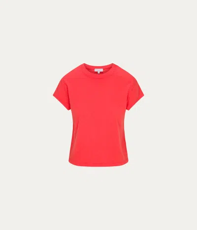 Michael Stars Grayson Cropped Tee In Blue