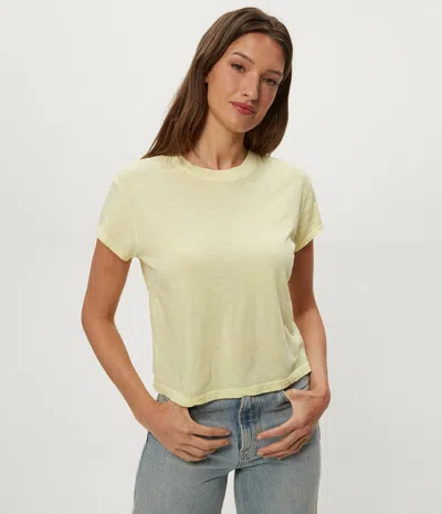 Michael Stars Grayson Cropped Tee In Neutral