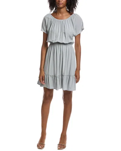 Michael Stars Hadley Fitted Convertible Mini Dress In Blue