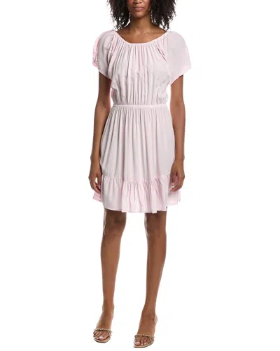 Michael Stars Hadley Fitted Convertible Mini Dress In Pink