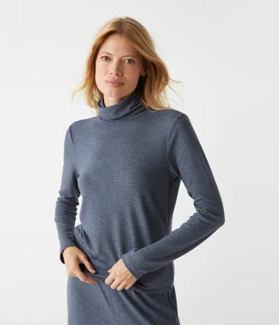 Michael Stars Hadley Turtleneck In Heather Nocturnal