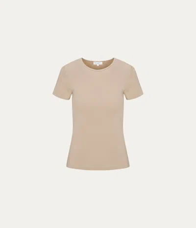 Michael Stars Haley Crewneck Tee In White
