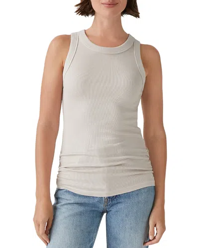 Michael Stars Halley Side Ruched Tank In Cement