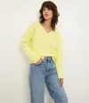 Michael Stars Halsey V-neck Pullover In Gray