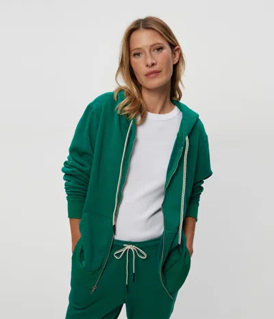 Michael Stars Harper Zip-up Hoodie In Peppermint