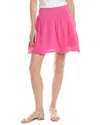 Michael Stars Havana Smocked Mini Skirt In Flamingo In Pink