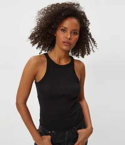 Michael Stars Hayes Ribbed Tank In Black