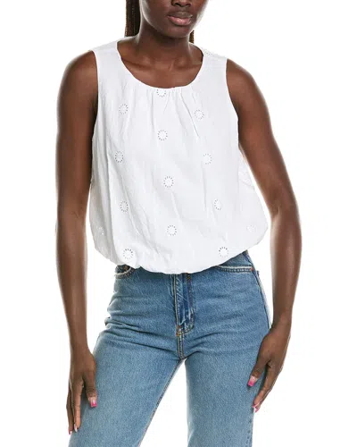 Michael Stars Hazel Bubble Top In White