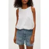 Michael Stars Hazel Eyelet Bubble Sleeveless Top