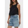 Michael Stars Hazel Eyelet Bubble Sleeveless Top
