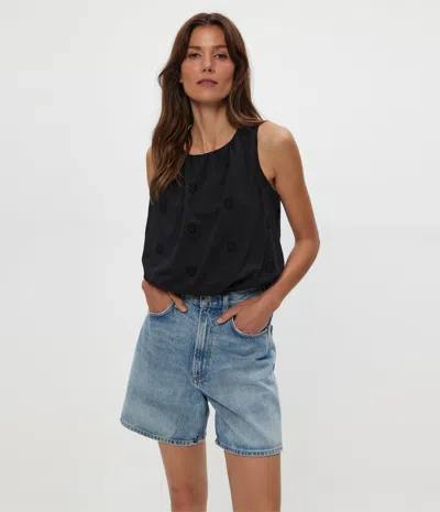 Michael Stars Hazel Eyelet Bubble Top