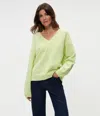 Michael Stars Hendrix V-neck Sweater In Dewdrop
