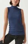 Michael Stars Hillary Turtleneck Tank In Nocturnal