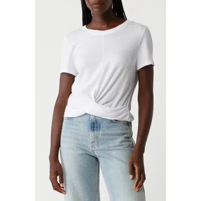 Michael Stars Hollis Criss Cross T-shirt In White