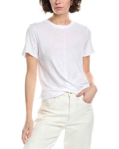 Michael Stars Hollis Criss Cross T-shirt In White