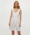 Michael Stars Honey Linen Button Up Vest
