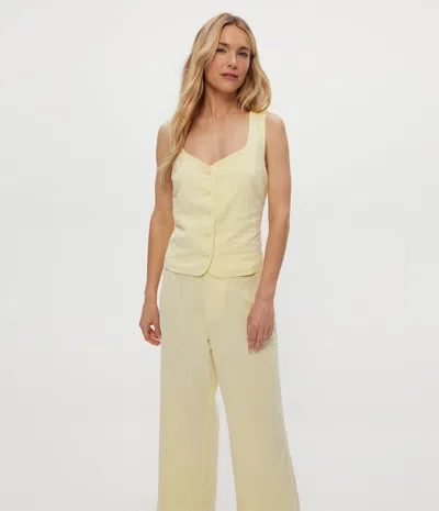 Michael Stars Honey Linen Button Up Vest