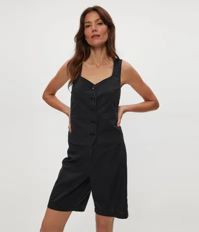 Michael Stars Honey Linen Button Up Vest