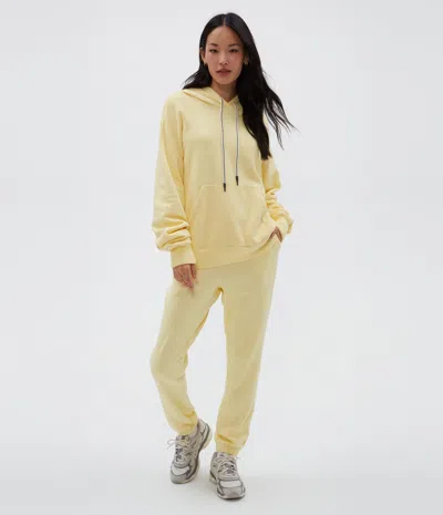 Michael Stars Honey Plush Hoodie In Lemonade