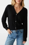 Michael Stars Ilsa V Neck Cardigan In Black