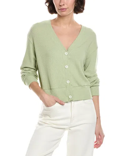 Michael Stars Ilsa V-neck Cardigan In Green