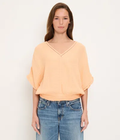 Michael Stars Imani Dolman Sleeve Top In Orange