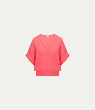 Michael Stars Imani Dolman Sleeve Top In Red