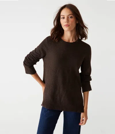 Michael Stars Imogen Crew Neck Sweater In Java
