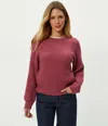 Michael Stars Indra Crewneck Sweater In Pink