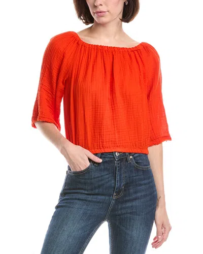 Michael Stars Isabel Convertible Top In Orange
