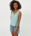 Michael Stars Isla Crochet Trim Tank