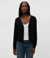 MICHAEL STARS ISLA V-NECK RIBBED CARDIGAN