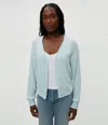 Michael Stars Isla V-neck Ribbed Cardigan In Sachet