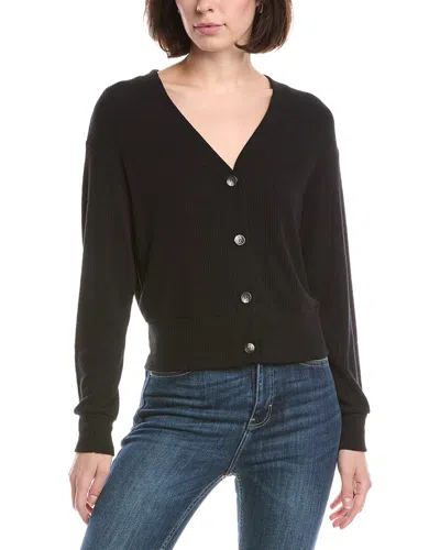 Michael Stars Isla V-neck Cardigan In Black