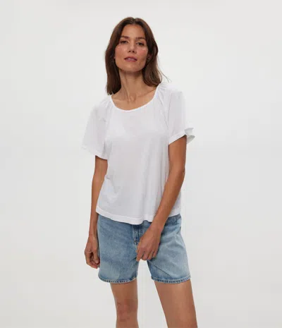 MICHAEL STARS IVY FLUTTER SLEEVE TOP