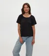 Michael Stars Ivy Flutter Sleeve Top