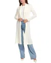 Michael Stars Izzy Longline Open Cardigan In White