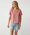 Michael Stars Jackie Crew Neck Tee In Berrywood