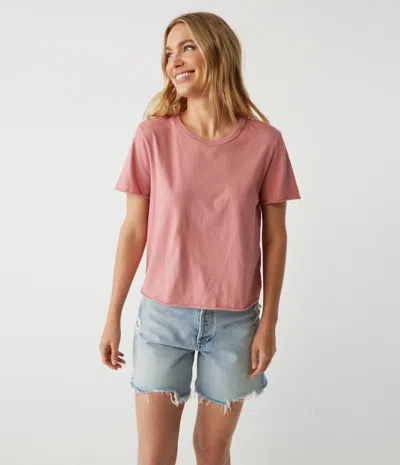 Michael Stars Jackie Crew Neck Tee In Berrywood