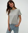 Michael Stars Jackie Crewneck Tee In Heather Grey